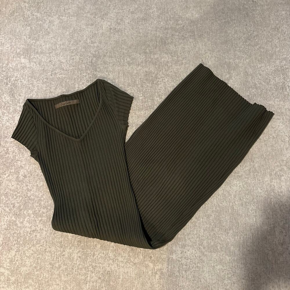 Enza Costa Ribbed Maxi Dress